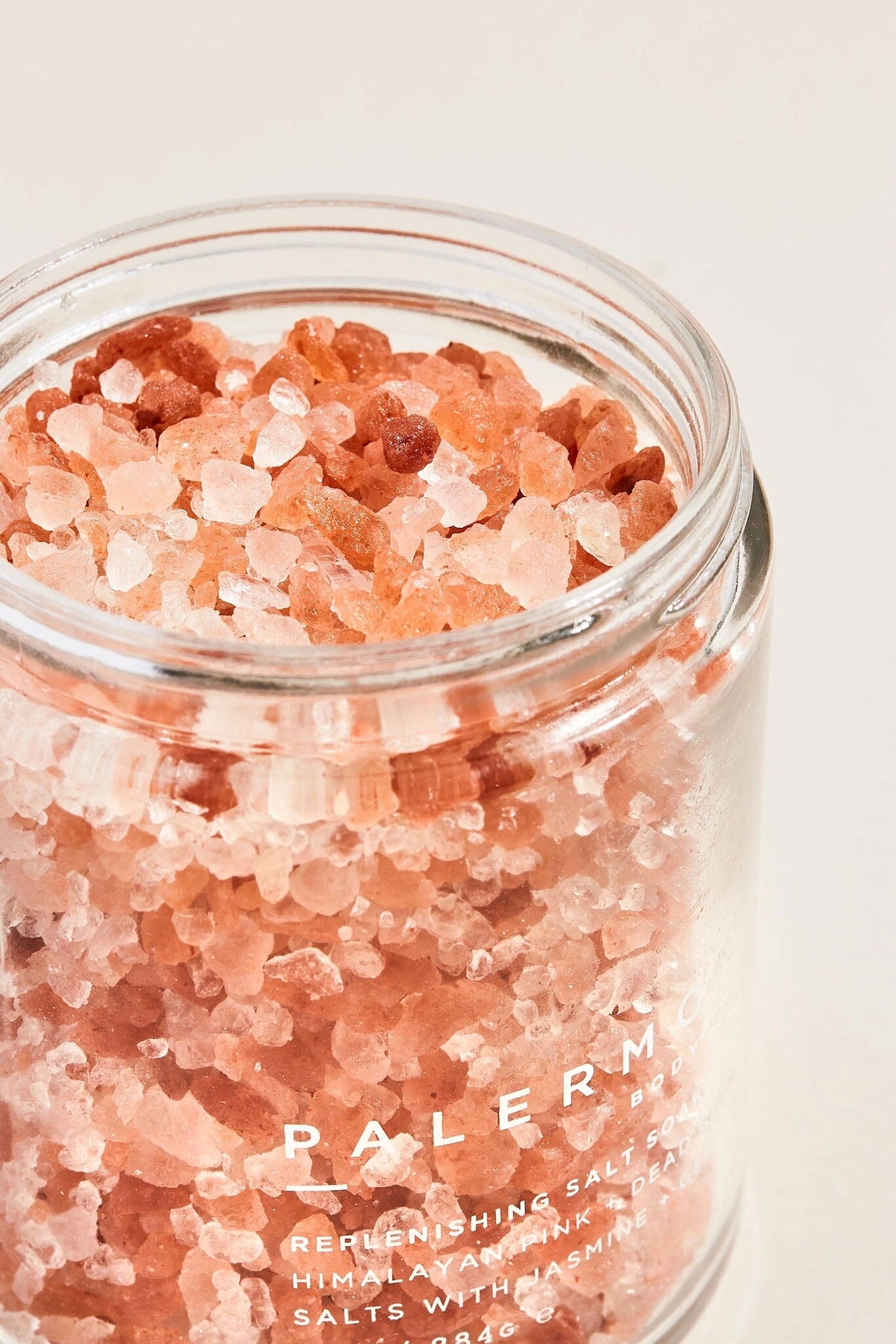Close up of the Palermo Body pink salt