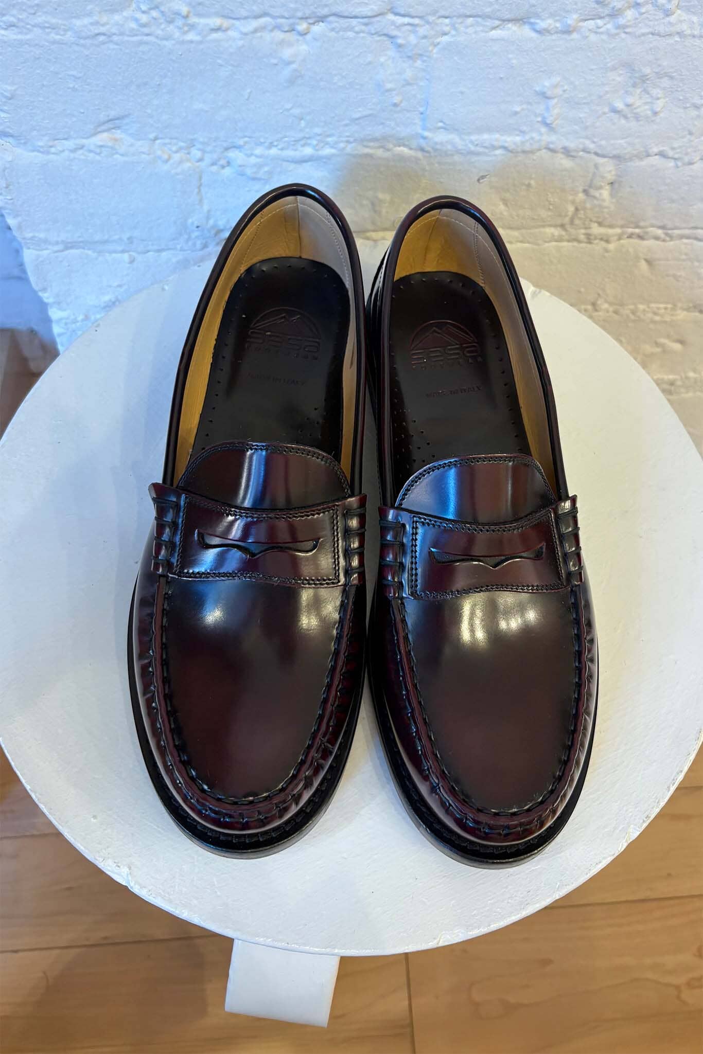 NEW SESA FOOTWEAR men\'s miami loafer in butter & chianti Miami Loafer-Ocean/Chianti - Wood & Rose main image 3