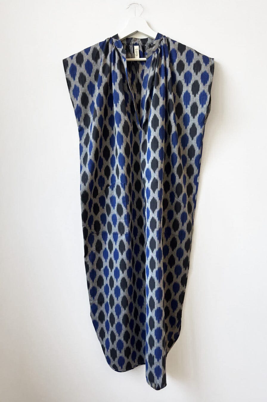 Two New York Slim Riviera Dress - Blue Ikat Two New York Slim Riviera Dress - Blue Ikat