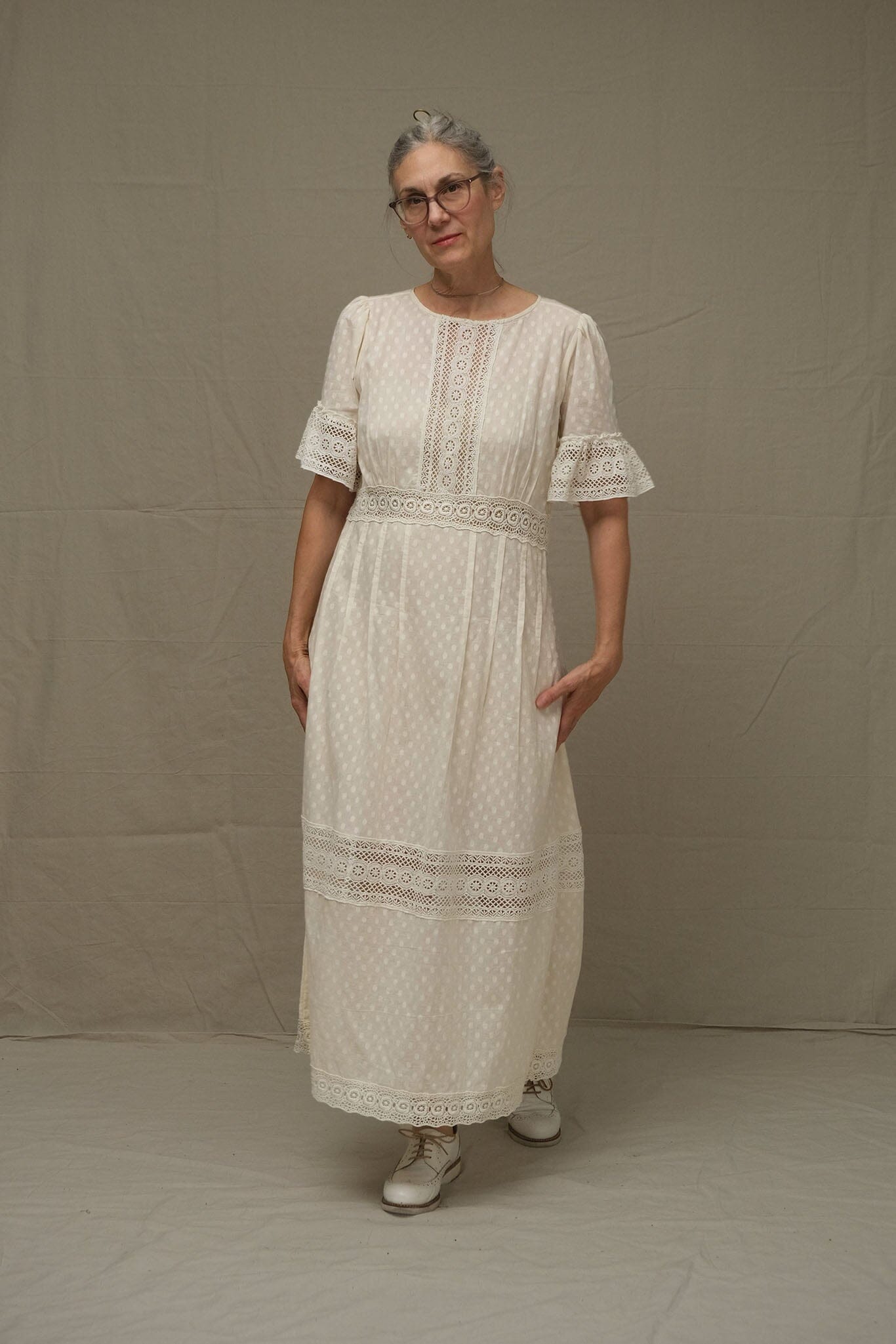 Handwoven Ikat Tiered Dress – Sleeveless Travel Dress XS