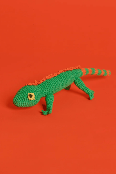 Ware of the Dog Crochet Lizard