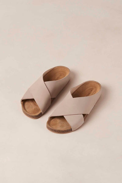 ALOHAS - Briar Grey Leather Sandals