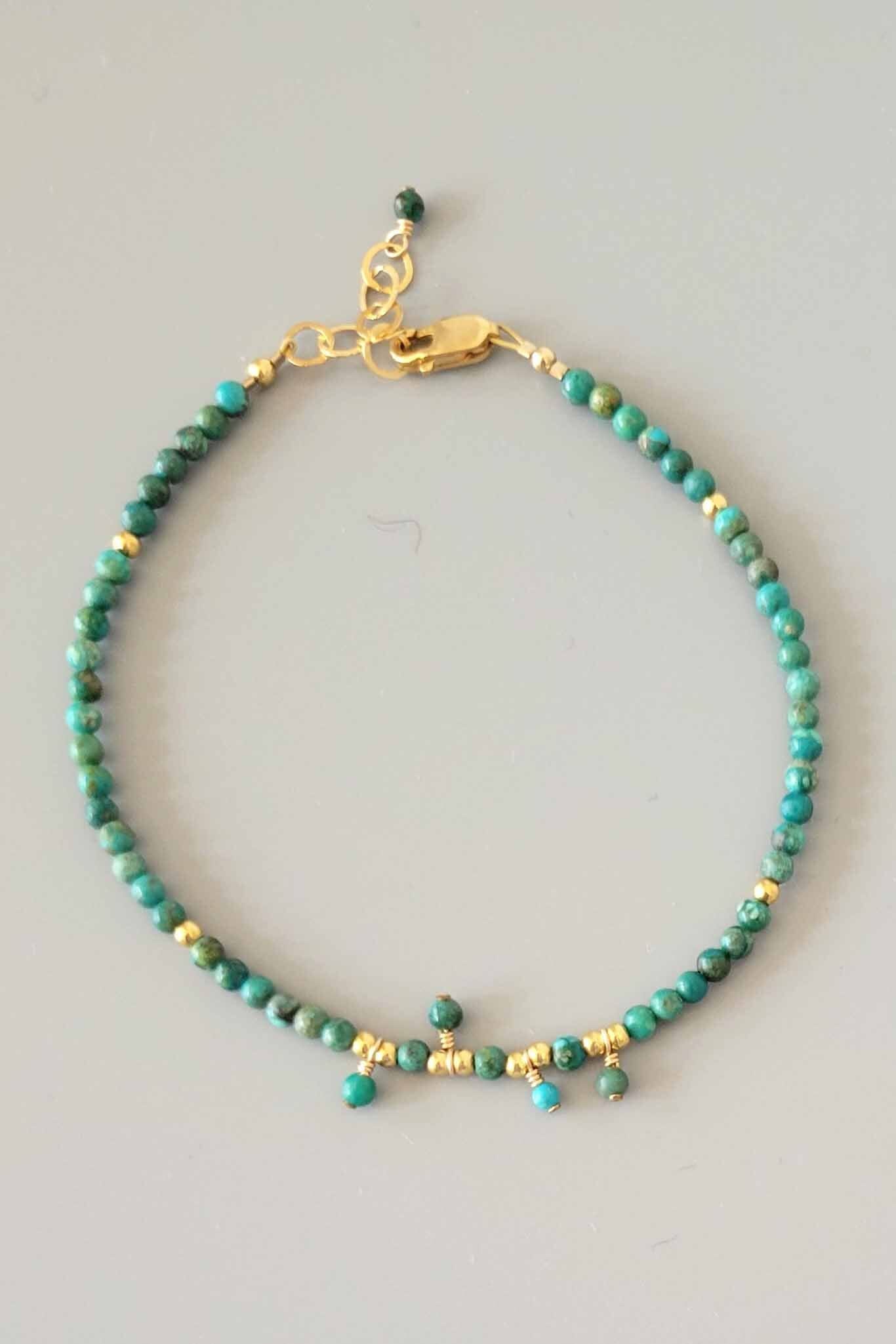 Cobamae Briolette Bracelet - Turquoise