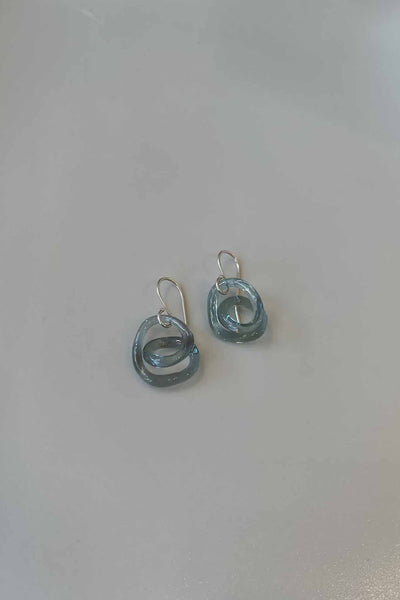 Jane D'Arensbourg Squiggle Earrings - Glacier