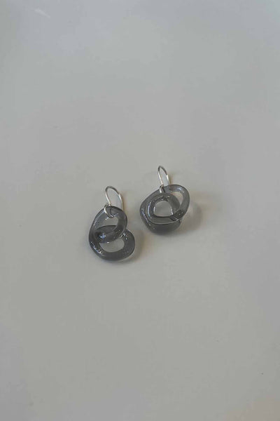 Jane D'Arensbourg Squiggle Earrings - Grey