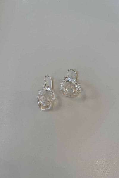 Jane D'Arensbourg Squiggle Earrings - Peach