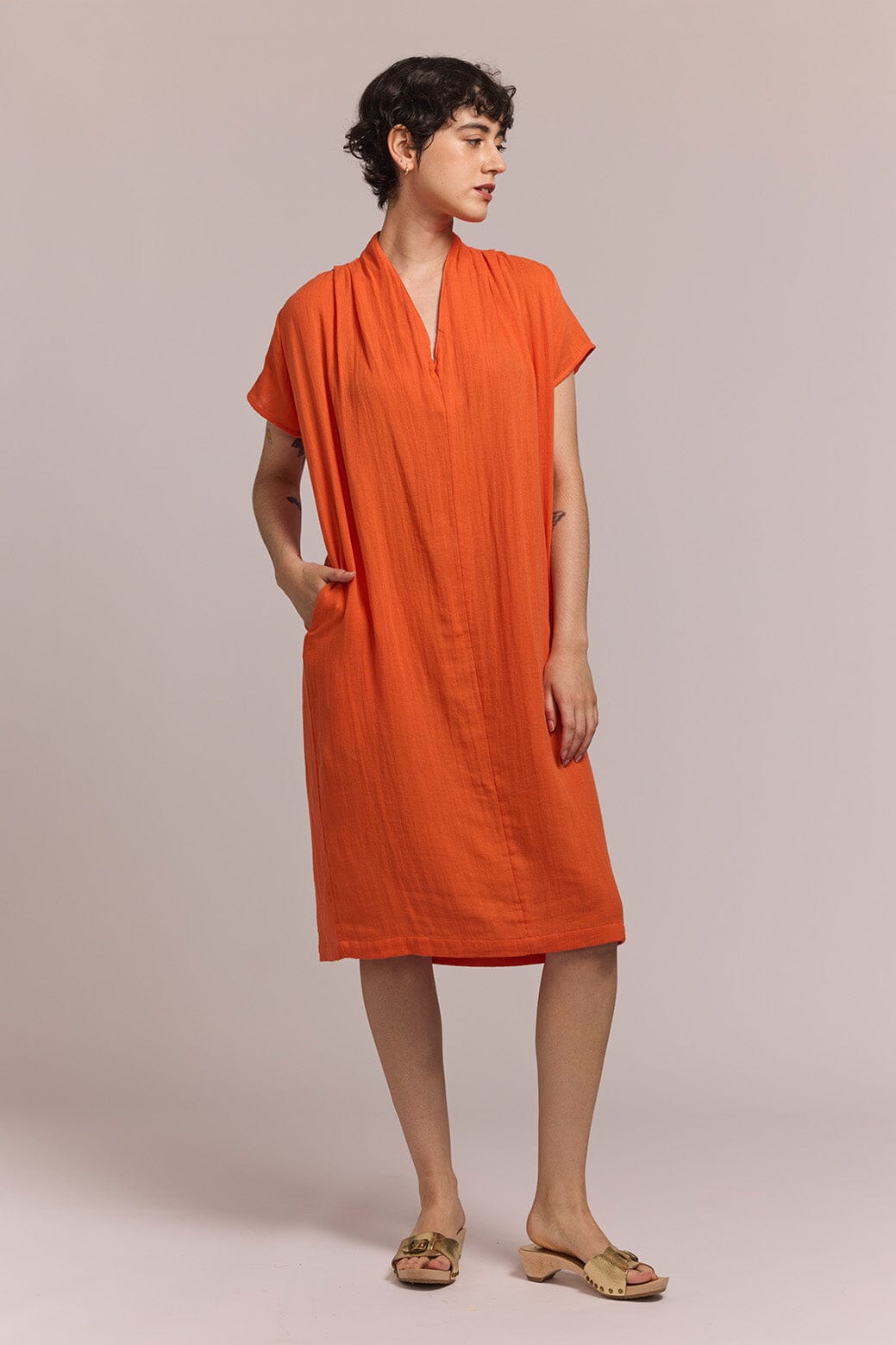 gigi cotton dress Diane Von Furstenberg Gigi Cotton Dress In Pink - 60% Off
