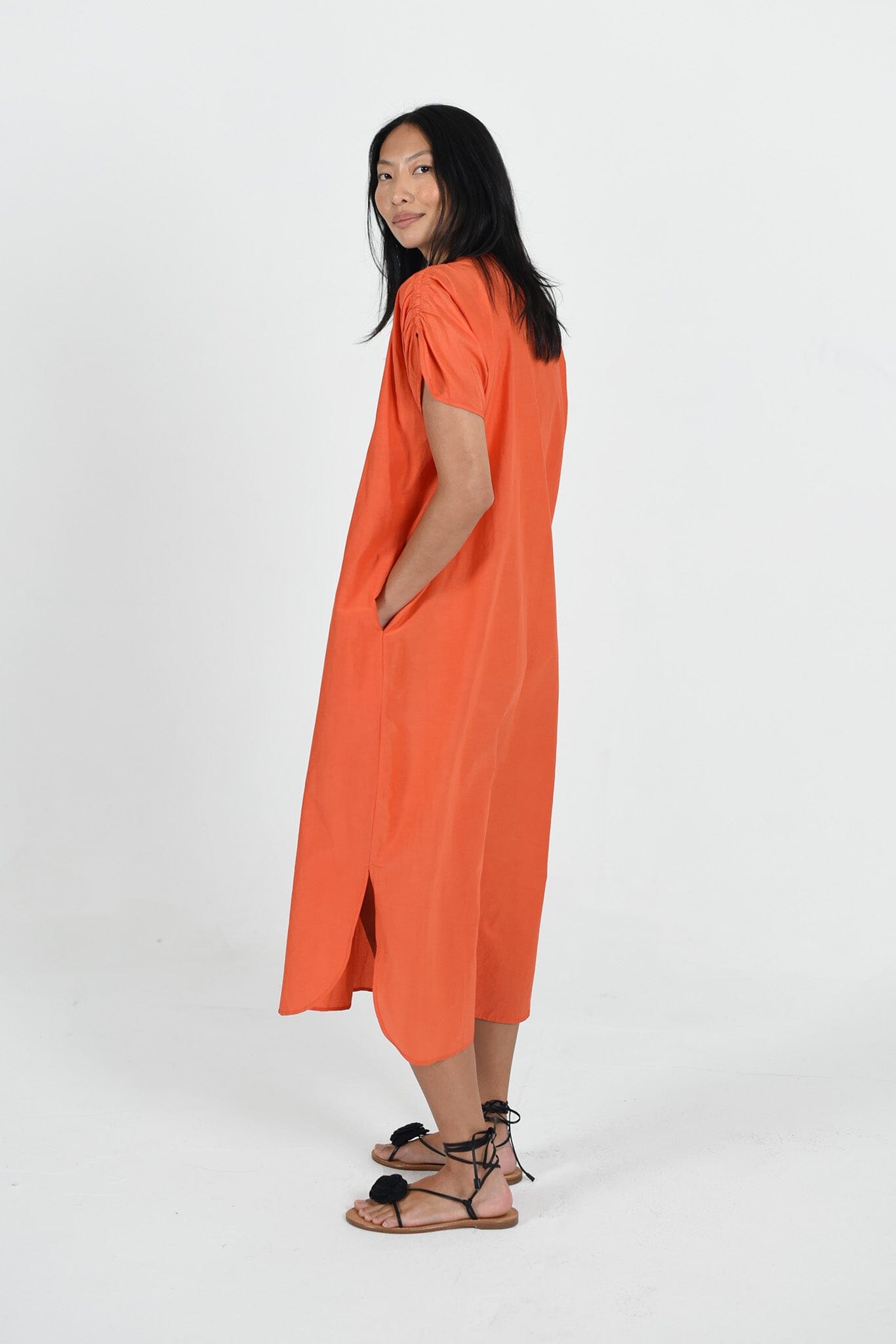 poppy orange dress Poppy Dress in Marigold M
