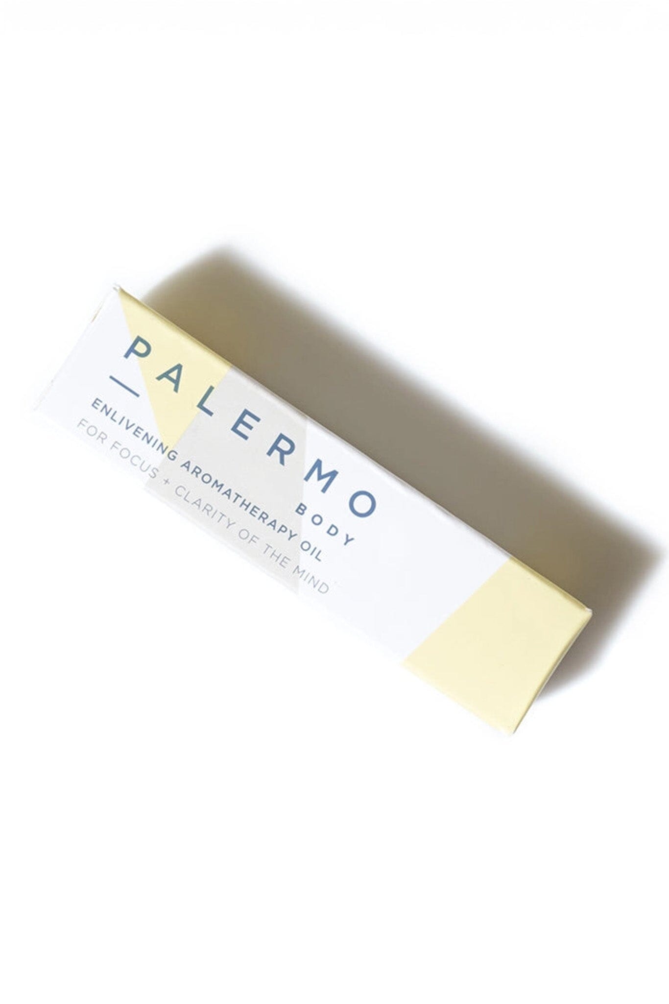 A package of Palermo enlivening aromatherapy oil