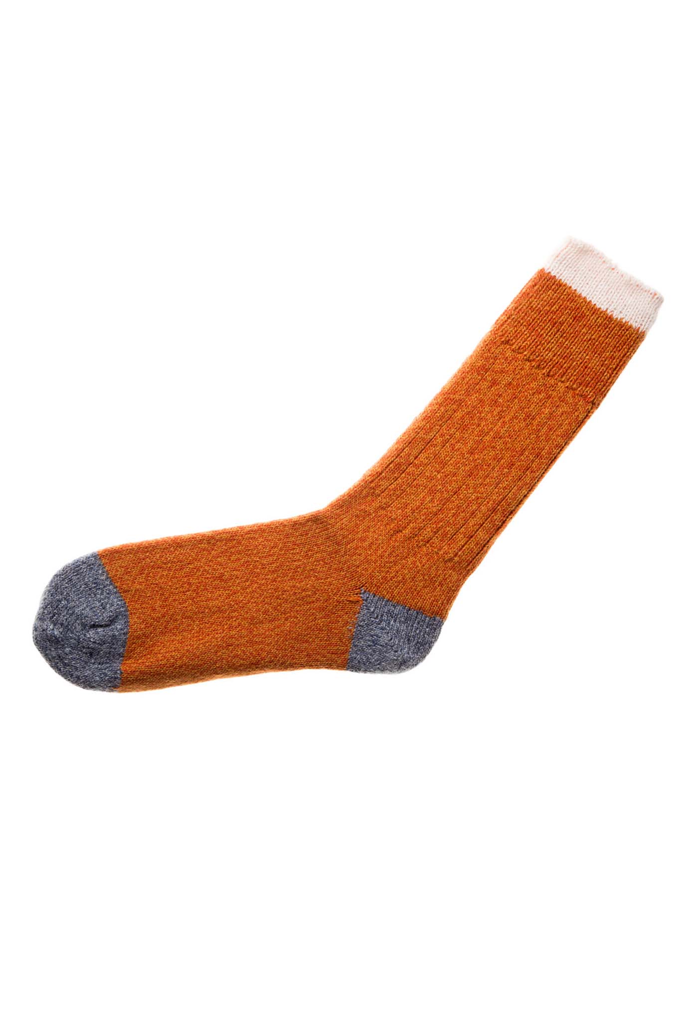 Pata Paca Socks - Melange Orange + Grey