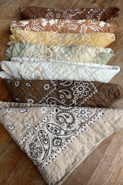 Quiltey Quilted Bandana - Assorted
