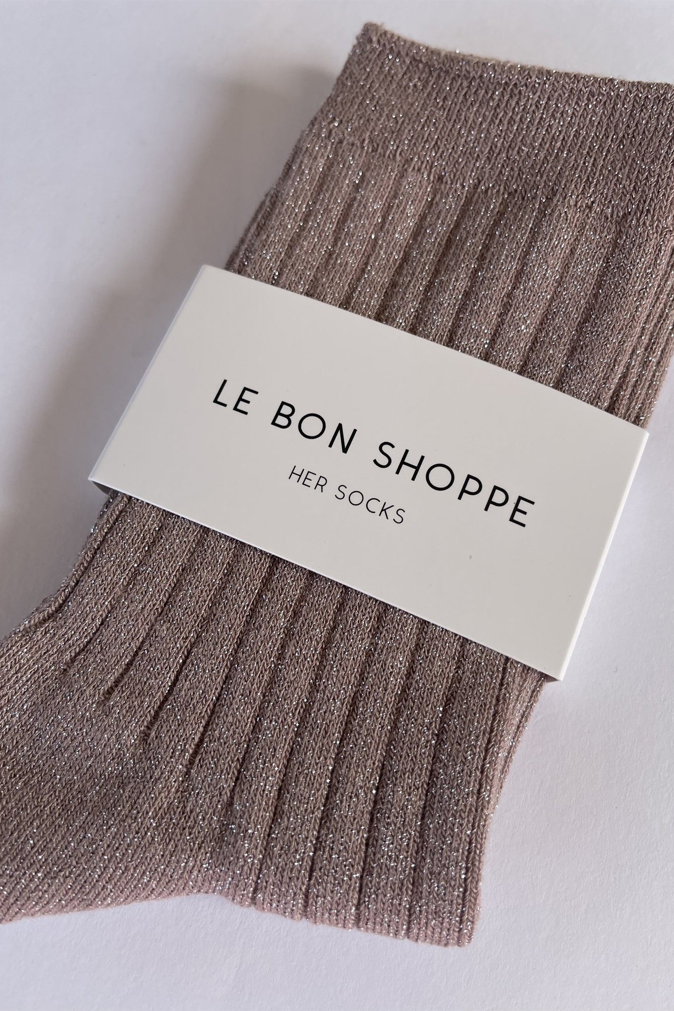 Le Bon Shoppe Her Socks - Jute Glitter