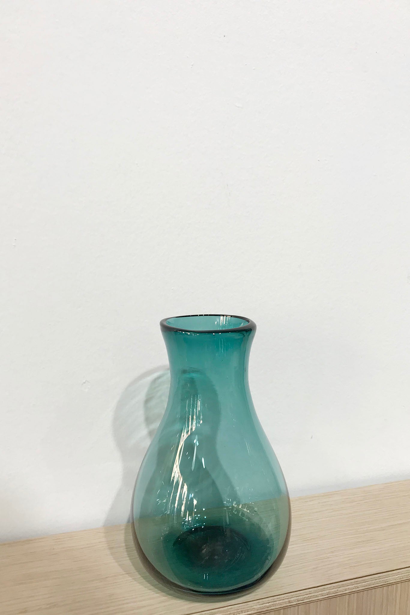 Handblown Glass Vase - Teal
