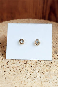 Cobamae Flower Diamond Studs