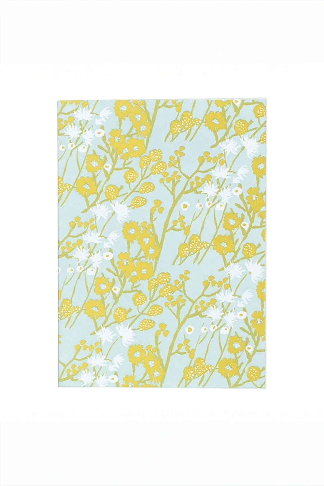 green and blue floral card