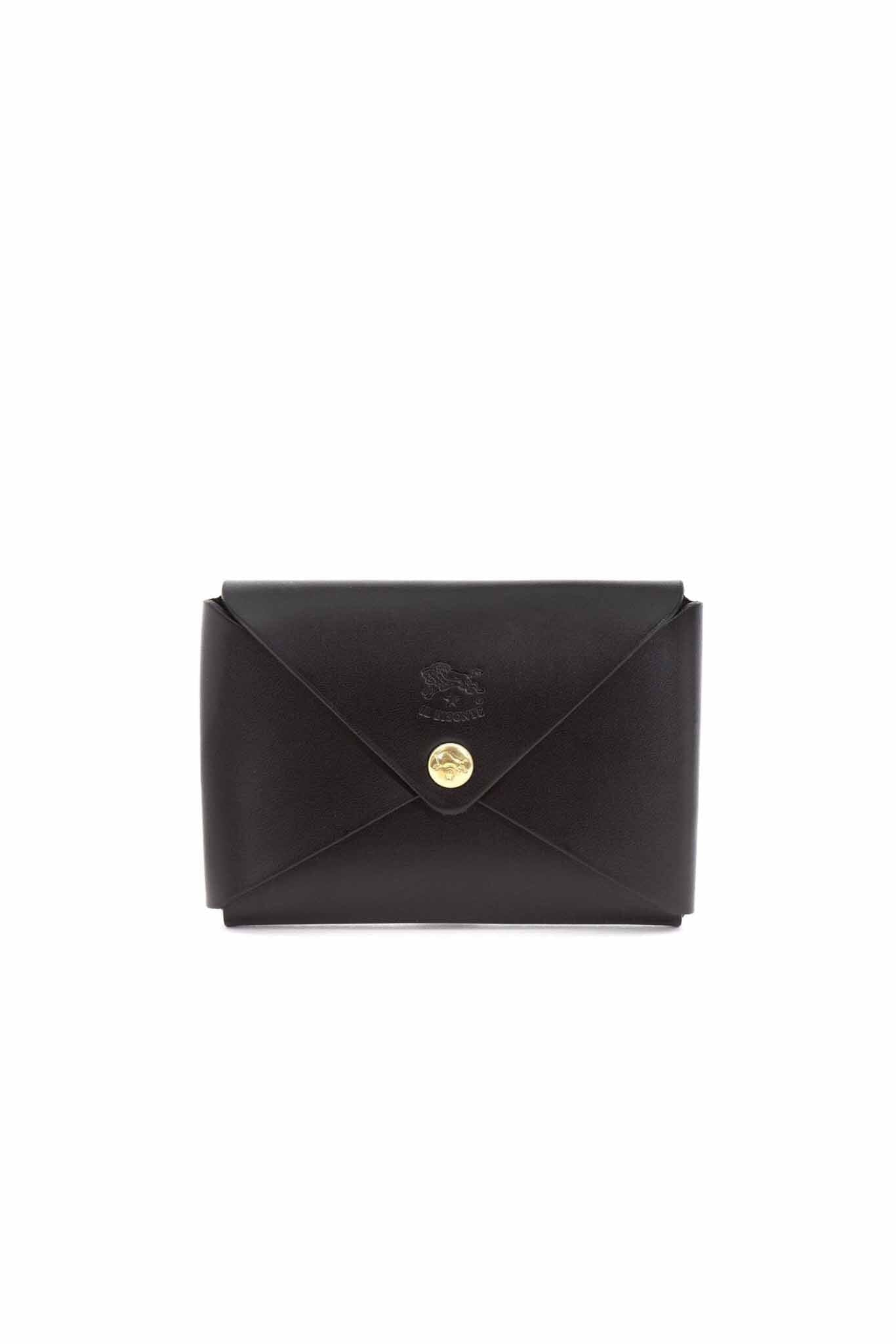 Il Bisonte Mini Card Case - Black