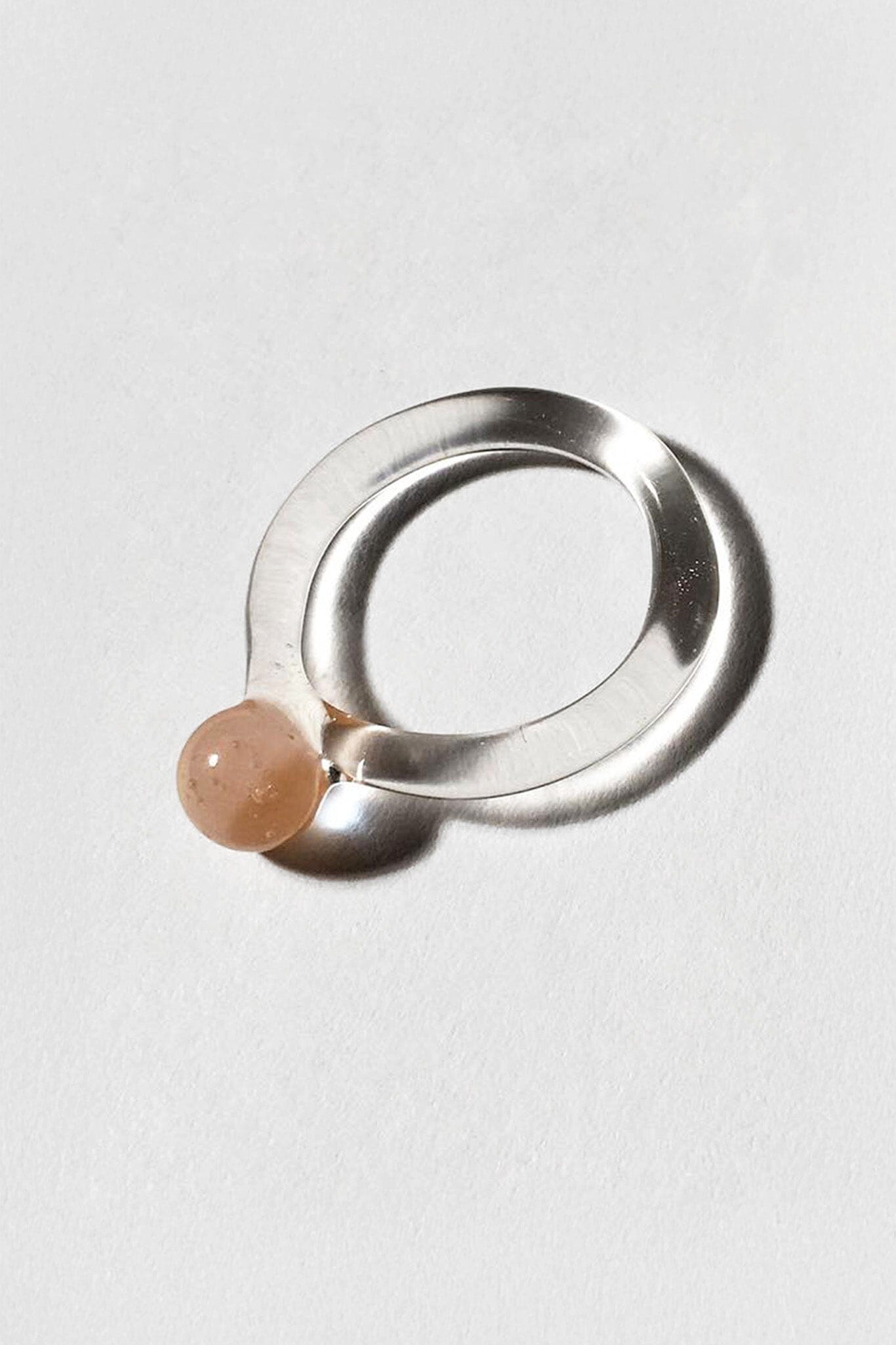 Jane D'Arensbourg Glass Dot Ring - Peach