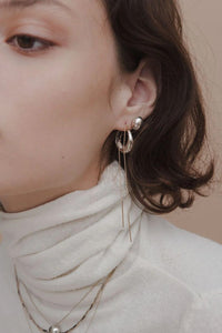 Blanca Monros Gomez Silver Dome Hoops