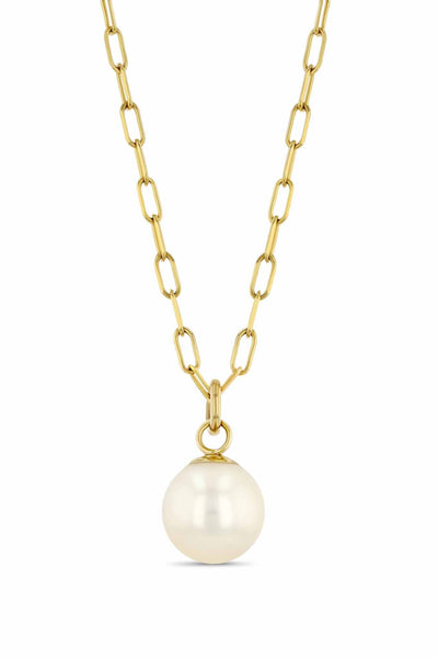 Carrie Hoffman - Pearl Paperclip Necklace