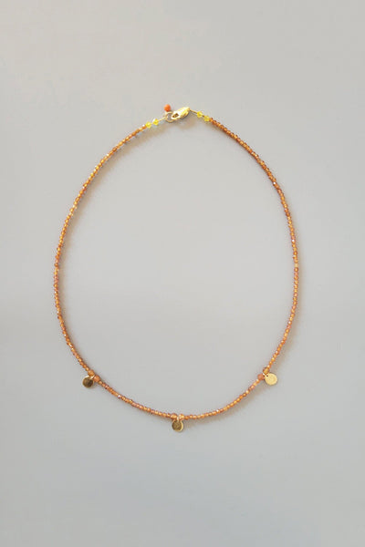 Cobamae 3 Charm Necklace - Carnelian