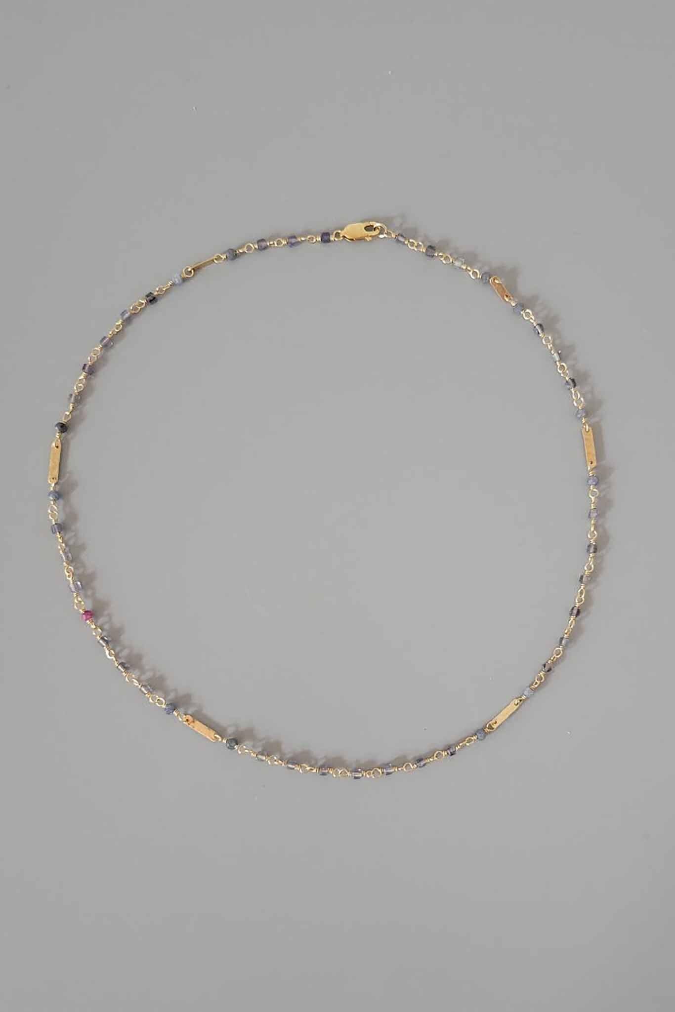 Cobamae Baguette Choker - Iolite