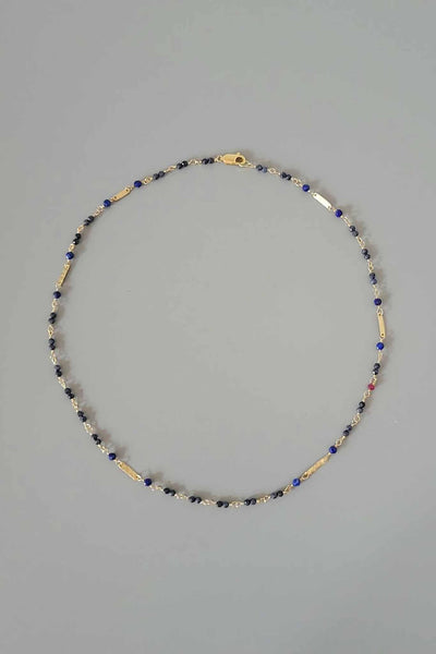 Cobamae Baguette Choker - Lapis