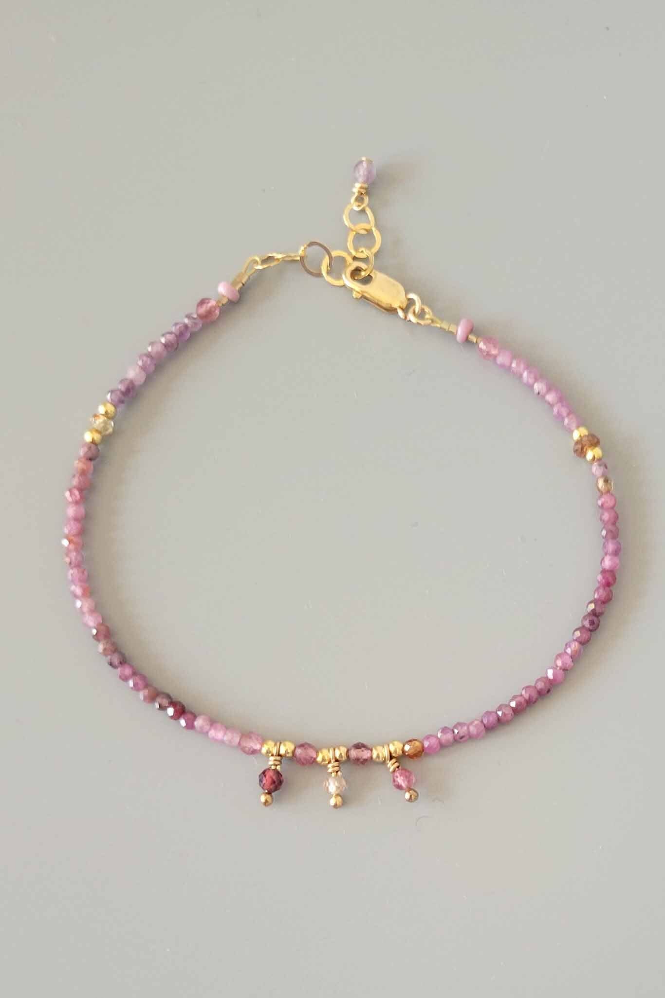 Cobamae Briolette Bracelet - Pink Tourmaline
