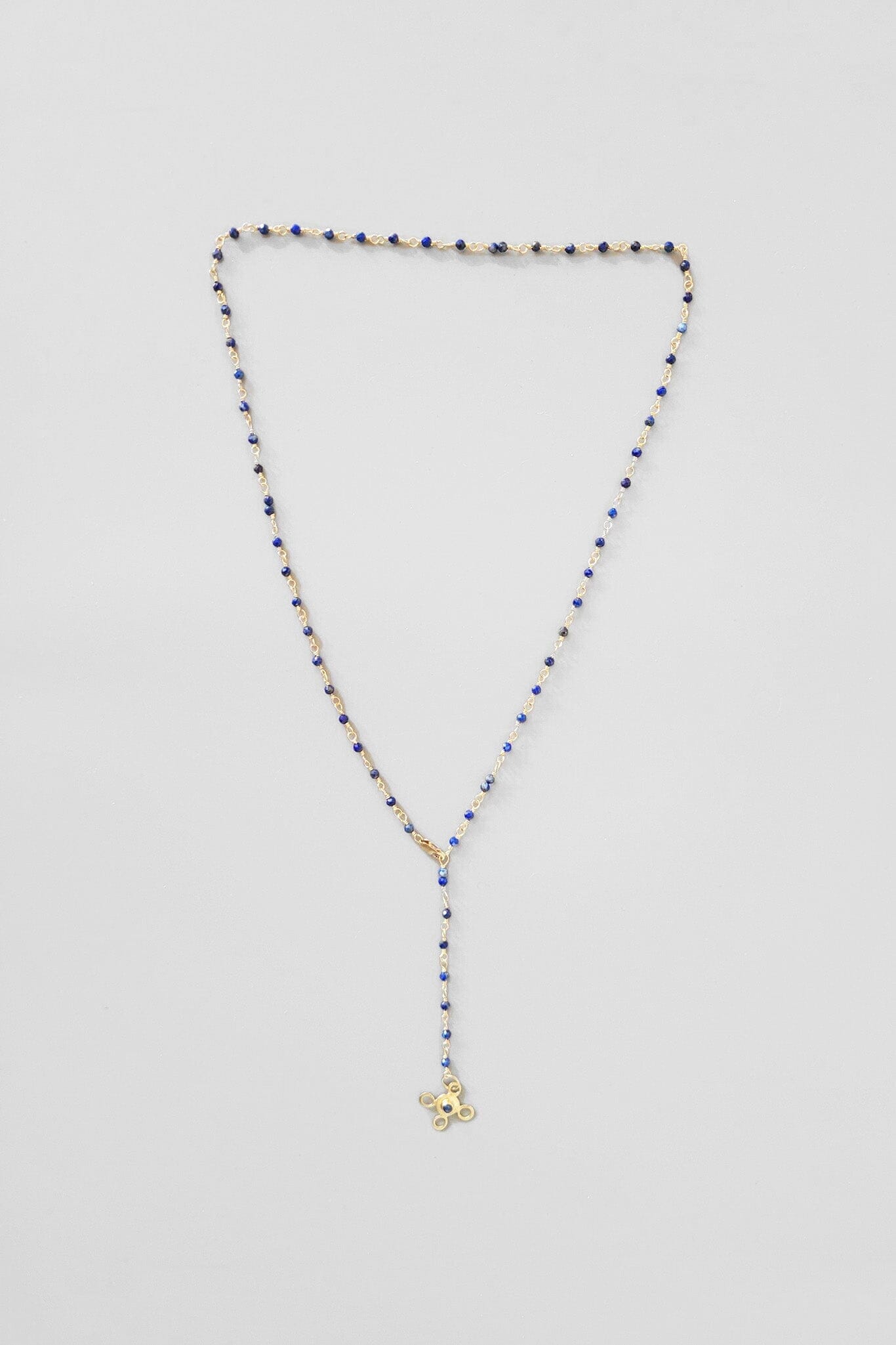 Cobamae Lapis & Byzantine Charm Necklace