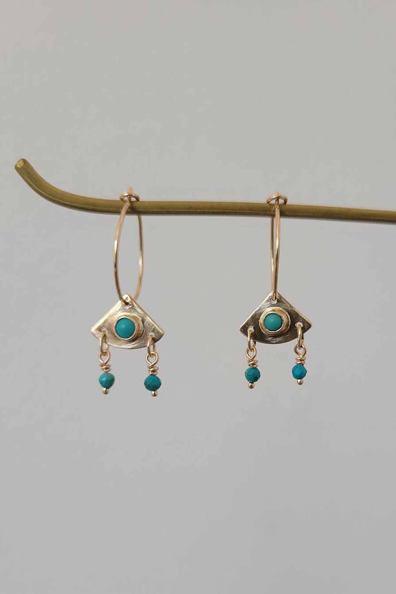 Cobamae - 14K Ra Earrings