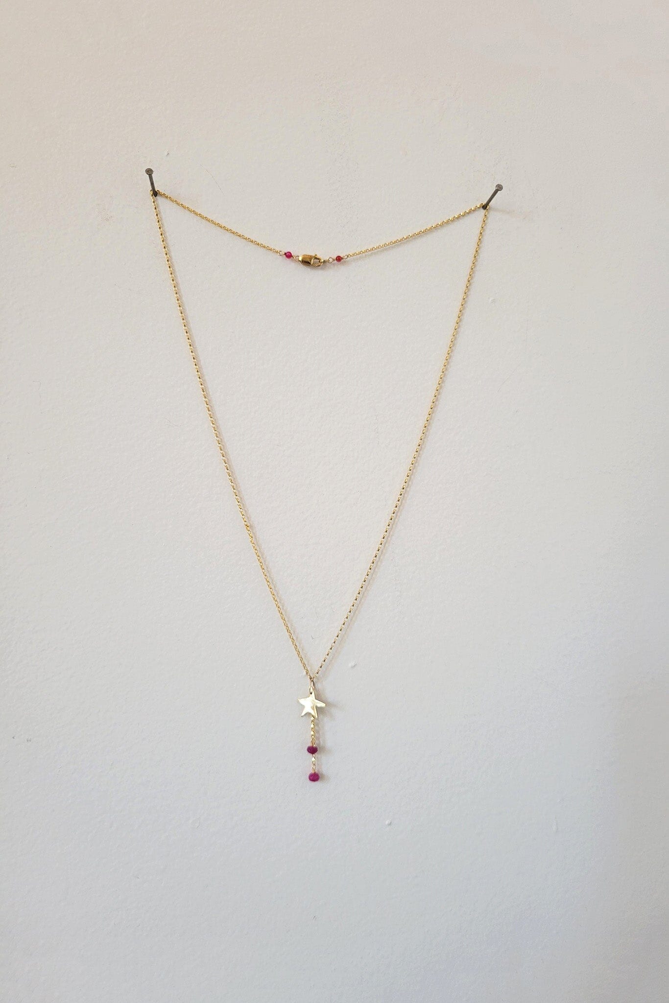 Cobamae Shooting Star Necklace - Pink