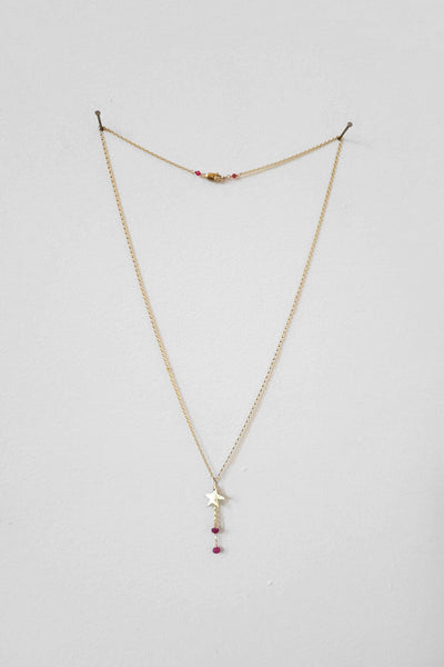 Cobamae Shooting Star Necklace - Pink