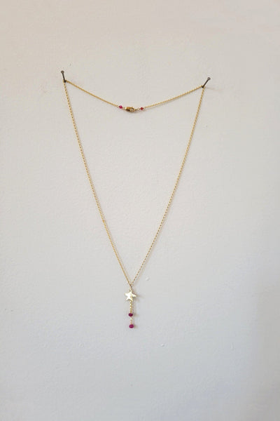 Cobamae Shooting Star Necklace - Pink