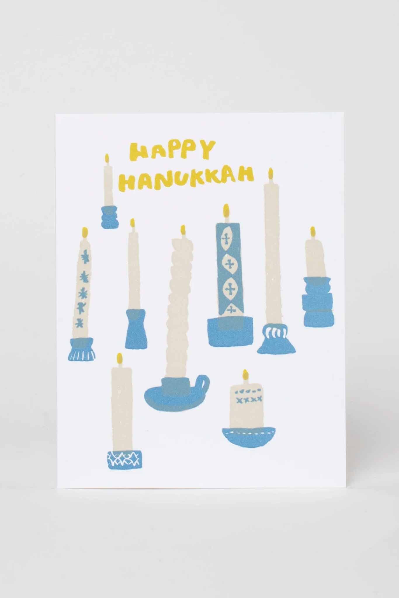 Egg Press - Hanukkah Candles Card