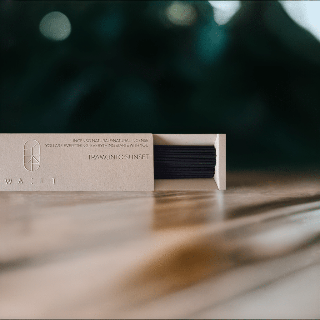 TRAMONTO:SUNSET Evening Incense by WA:IT - Embrace Tranquility with Powdery Floral Aromatherapy