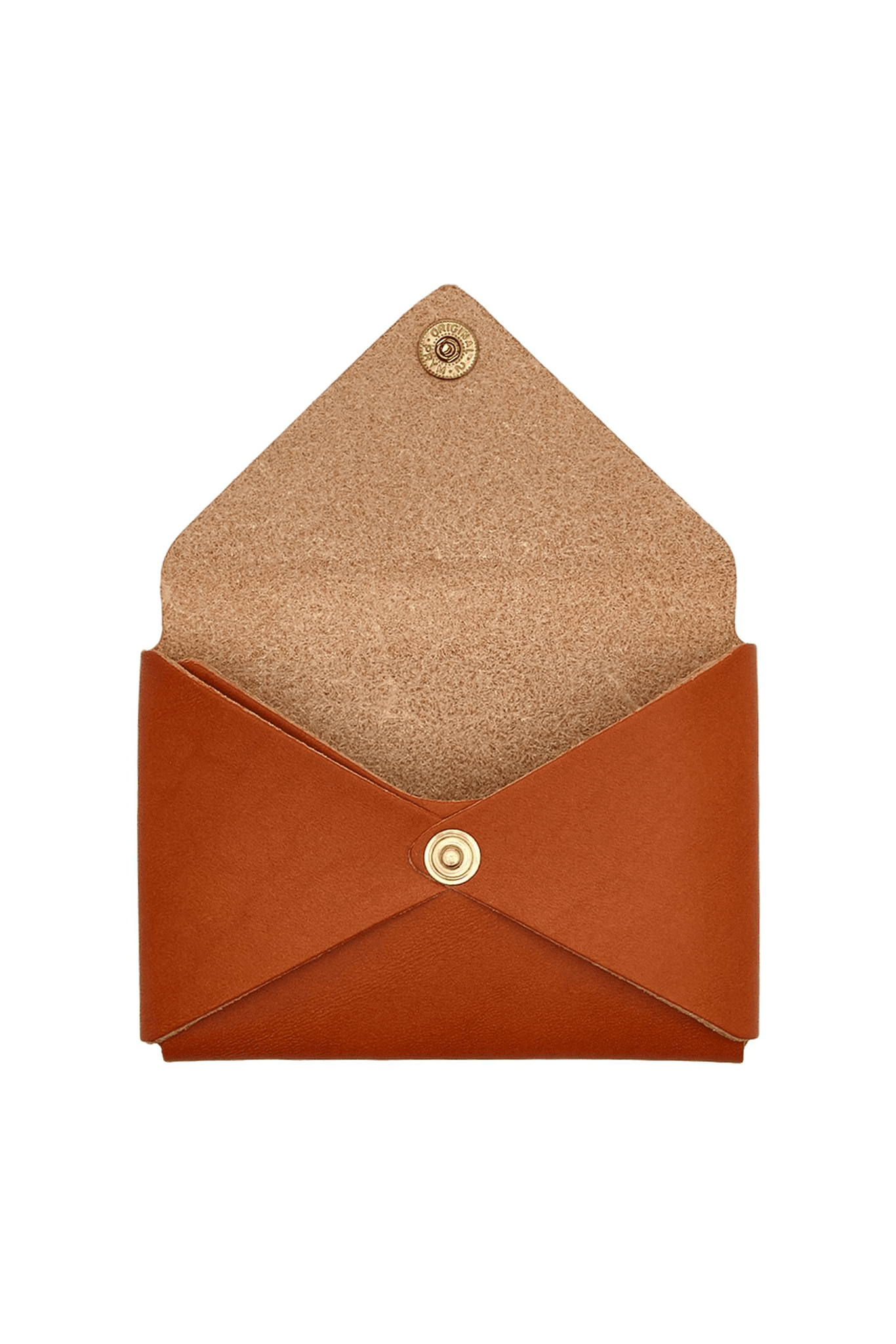 Il Bisonte Mini Card Case - Caramel