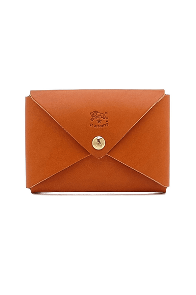 Il Bisonte Mini Card Case - Caramel