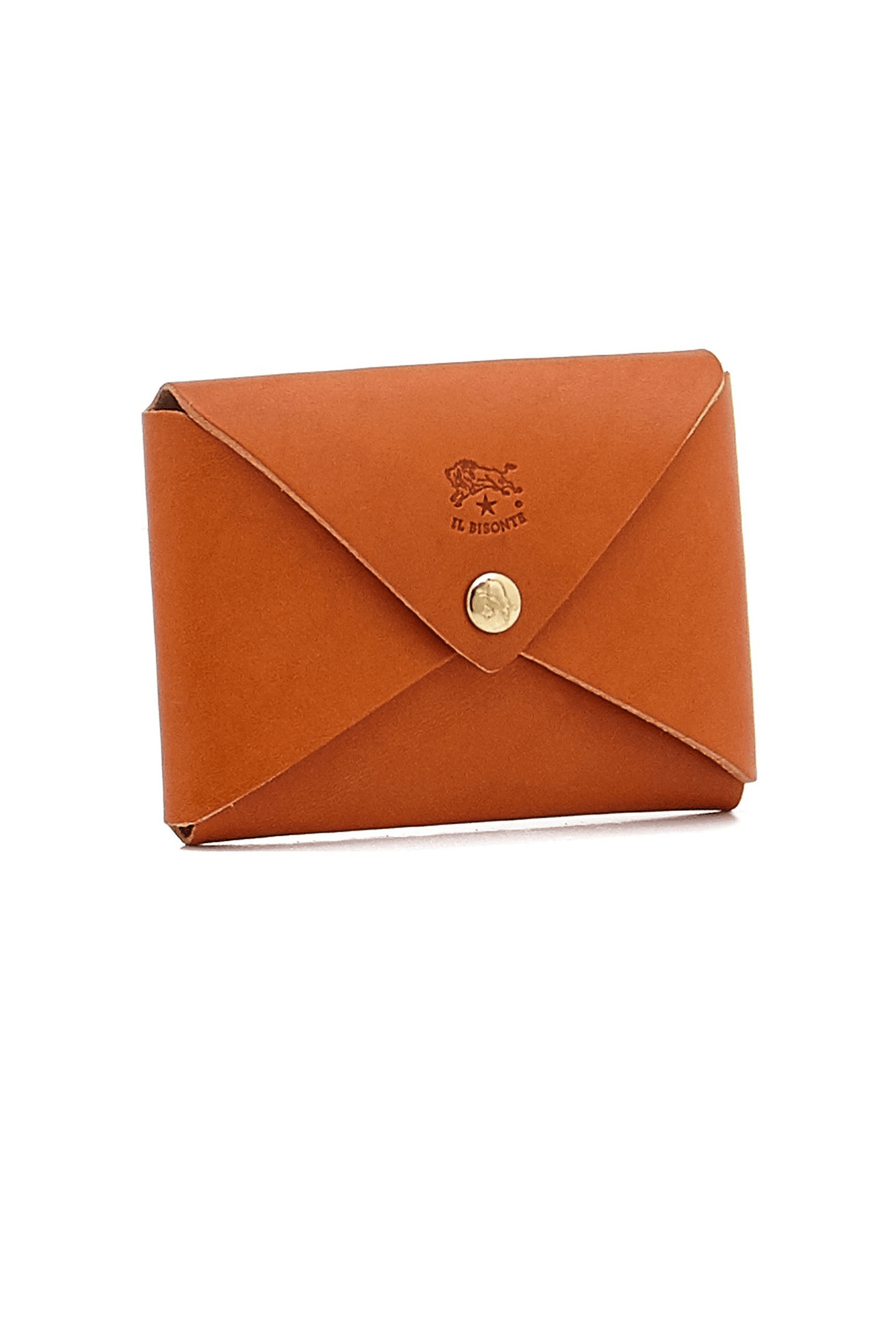 Il Bisonte Mini Card Case - Caramel