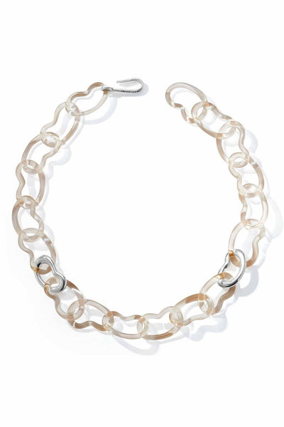 Jane D'Arensbourg Bean Necklace - Peach