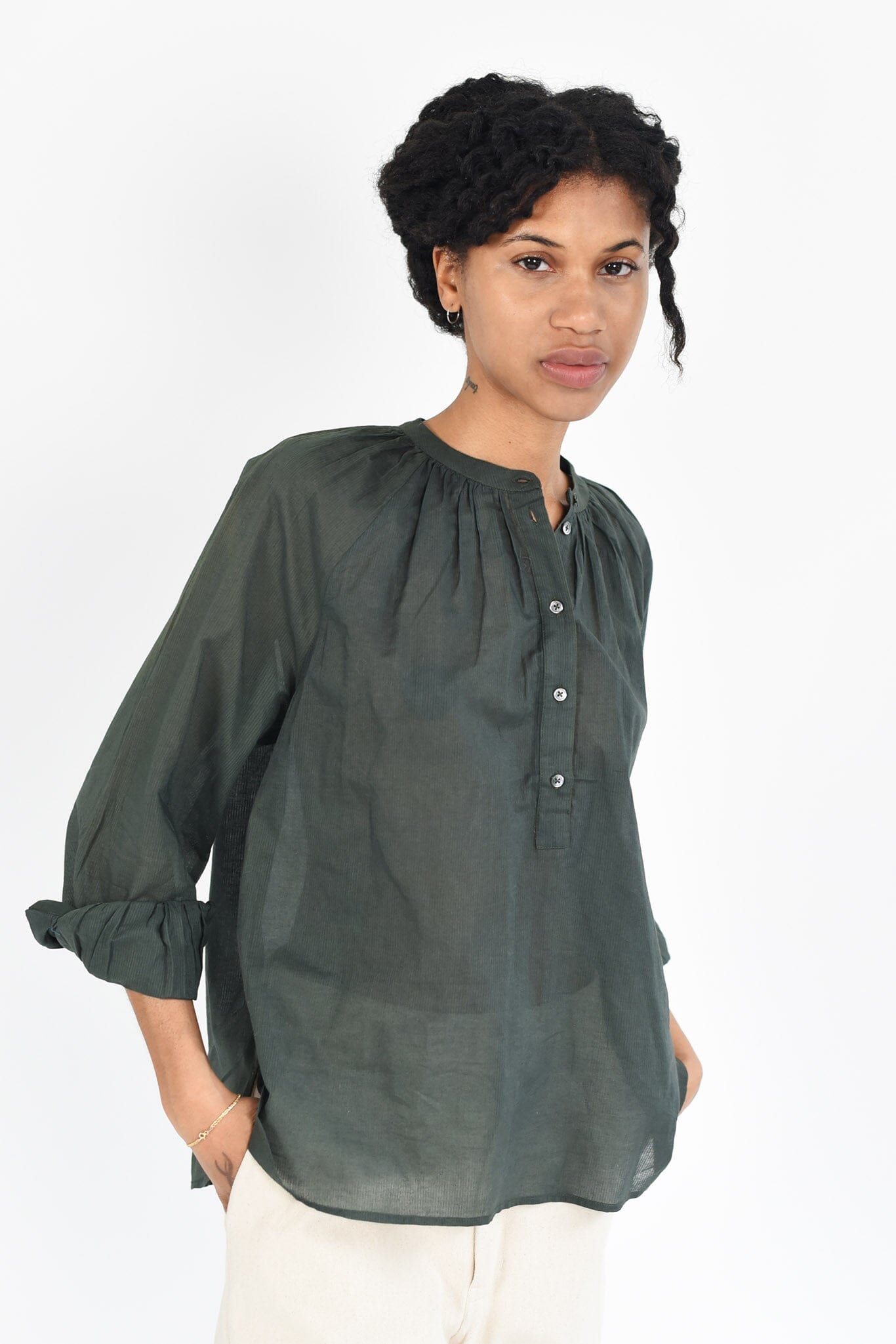 M.PATMOS Foster Shirt - Dark Green