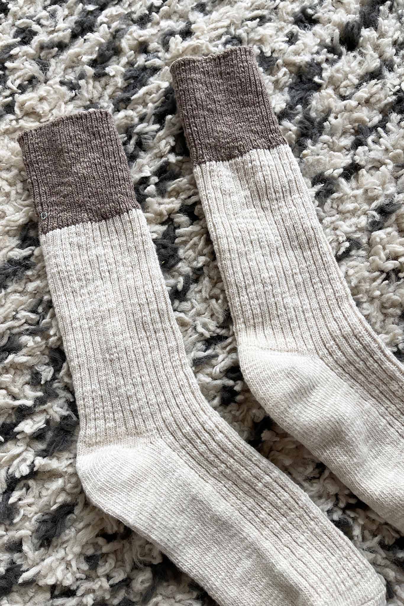Le Bon Cottage Socks - Oatmeal/Flax