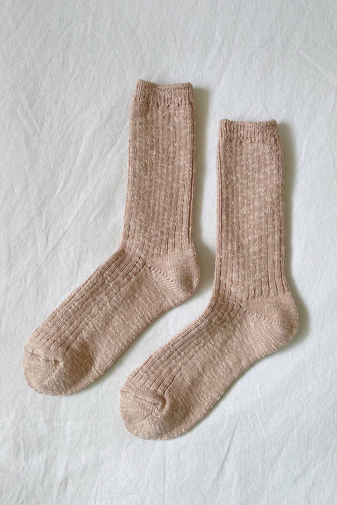 Le Bon Cottage Socks - Peachy Keen