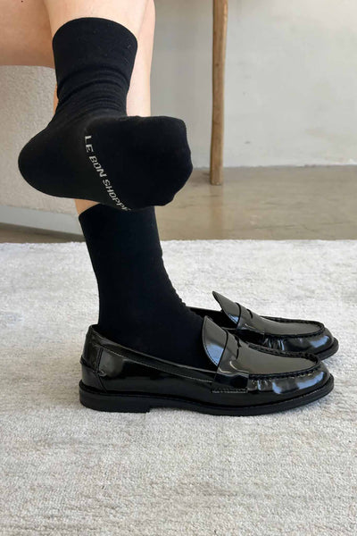 Le Bon Shoppe Sneaker Socks - Black