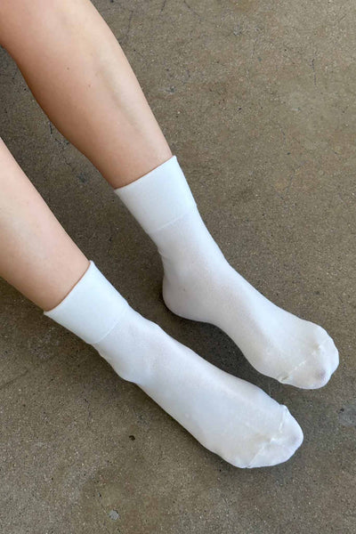 Le Bon Shoppe Sneaker Socks - White