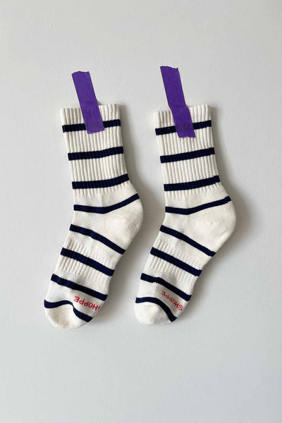 Le Bon Shoppe Boyfriend Socks - Striped Sailor