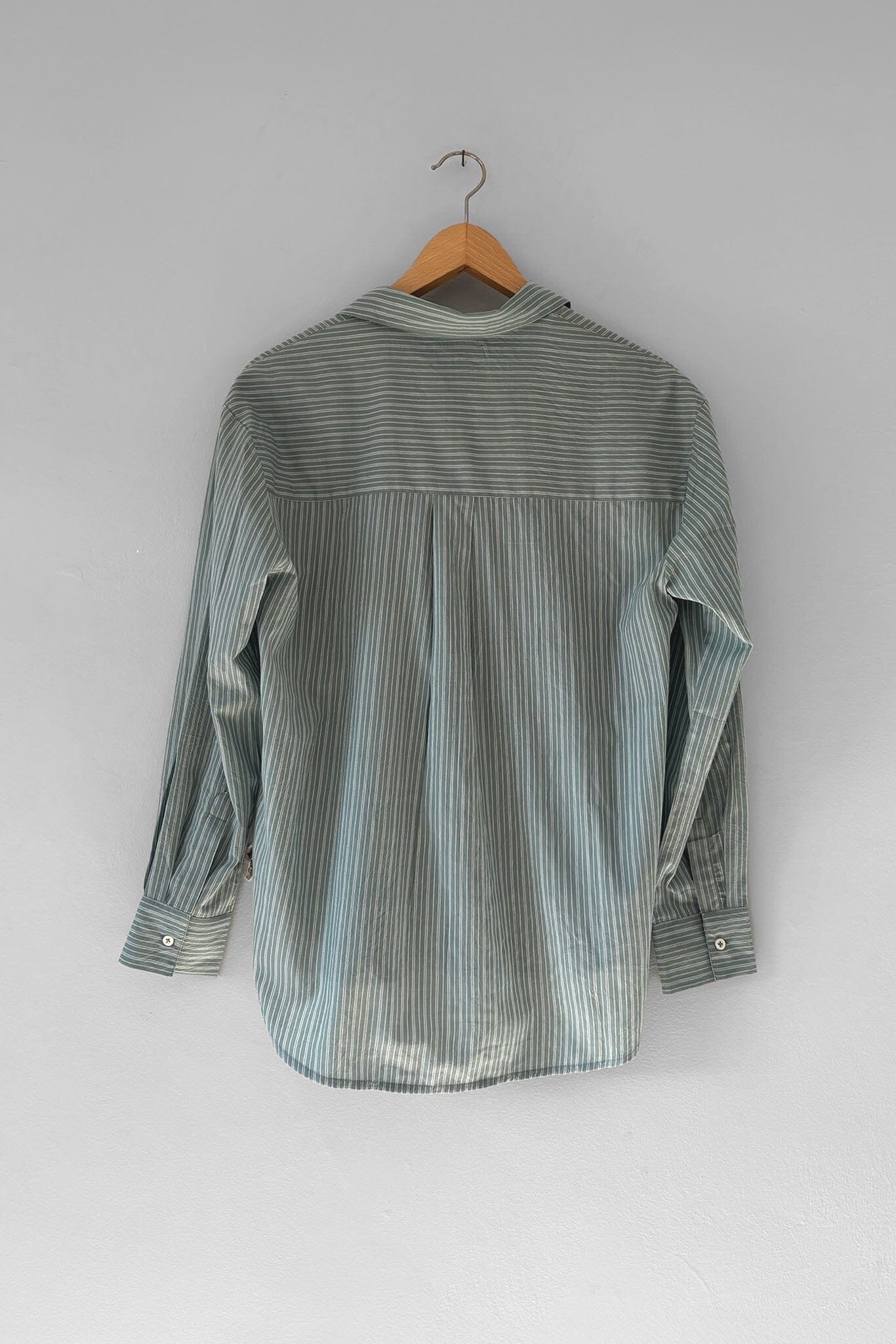 M.PATMOS Bennett Shirt - Jade Stripe