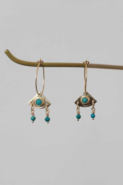 Cobamae - 14K Ra Earrings