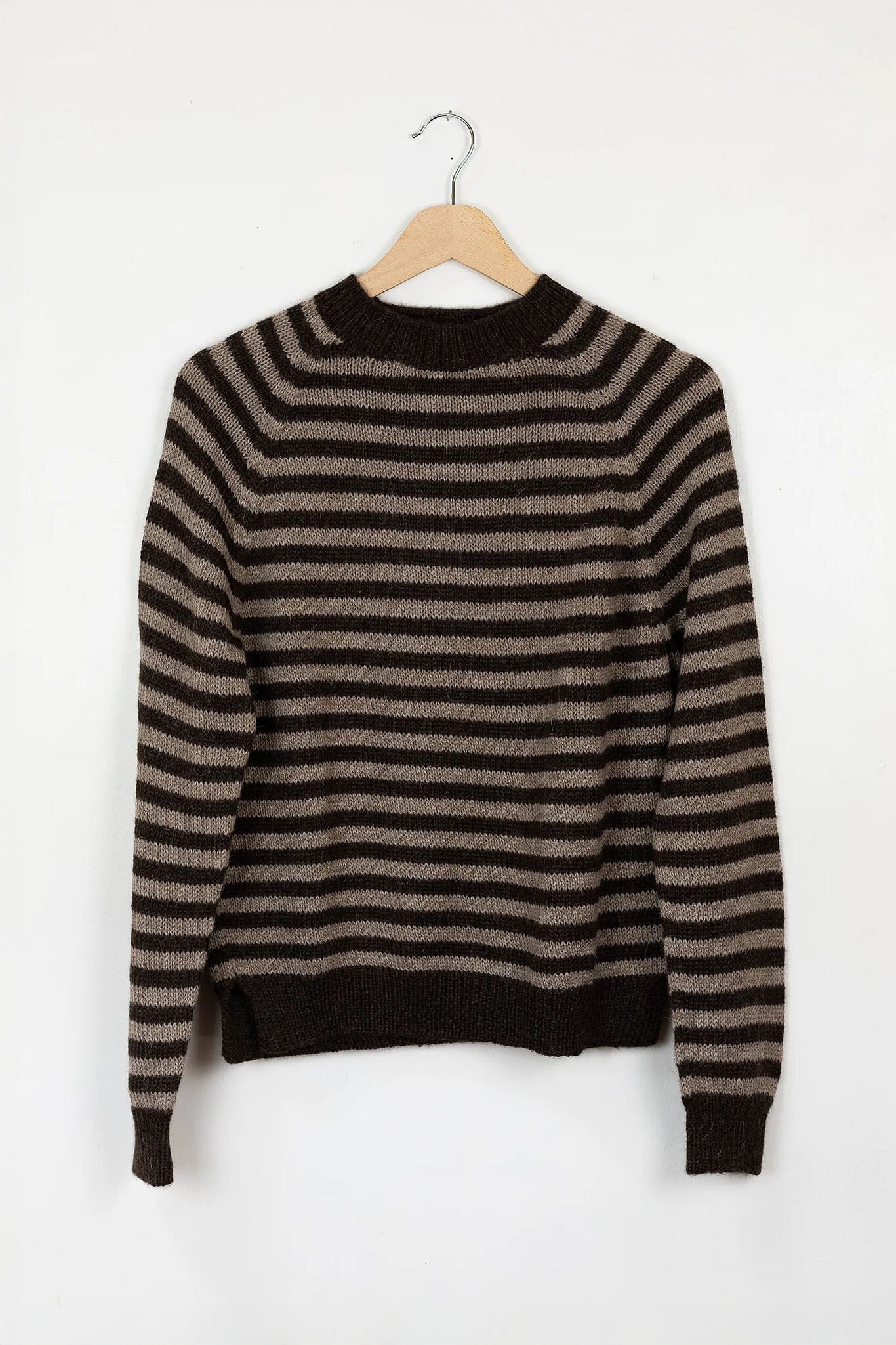 Covet Beatrice Sweater - Choc Stripe