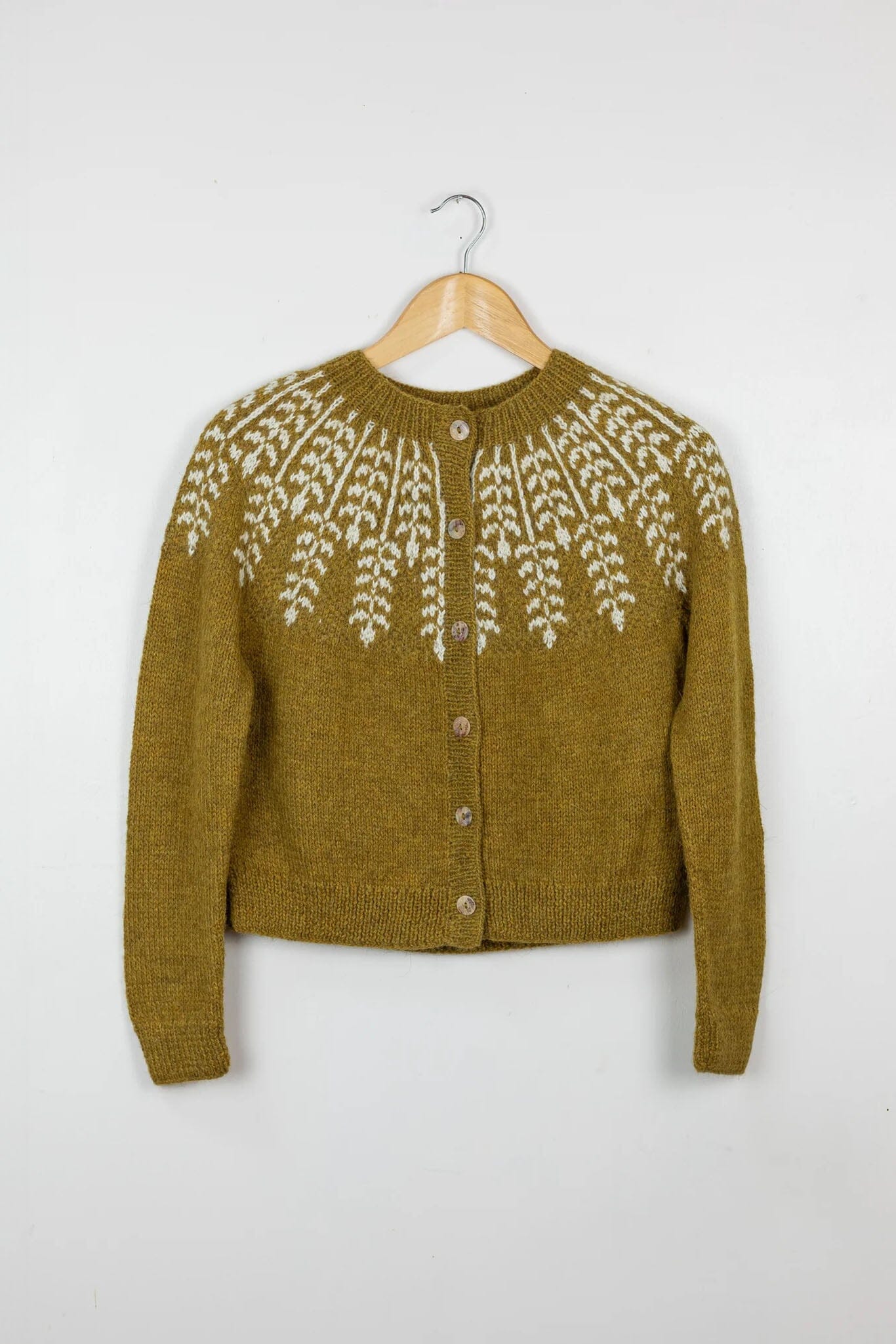 Covet Wisteria Yoke Cardigan - Yoke/Yellow