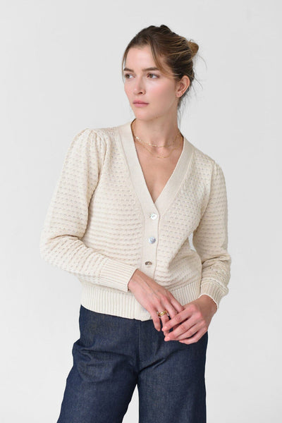 M.PATMOS Edward Cardigan - Ivory