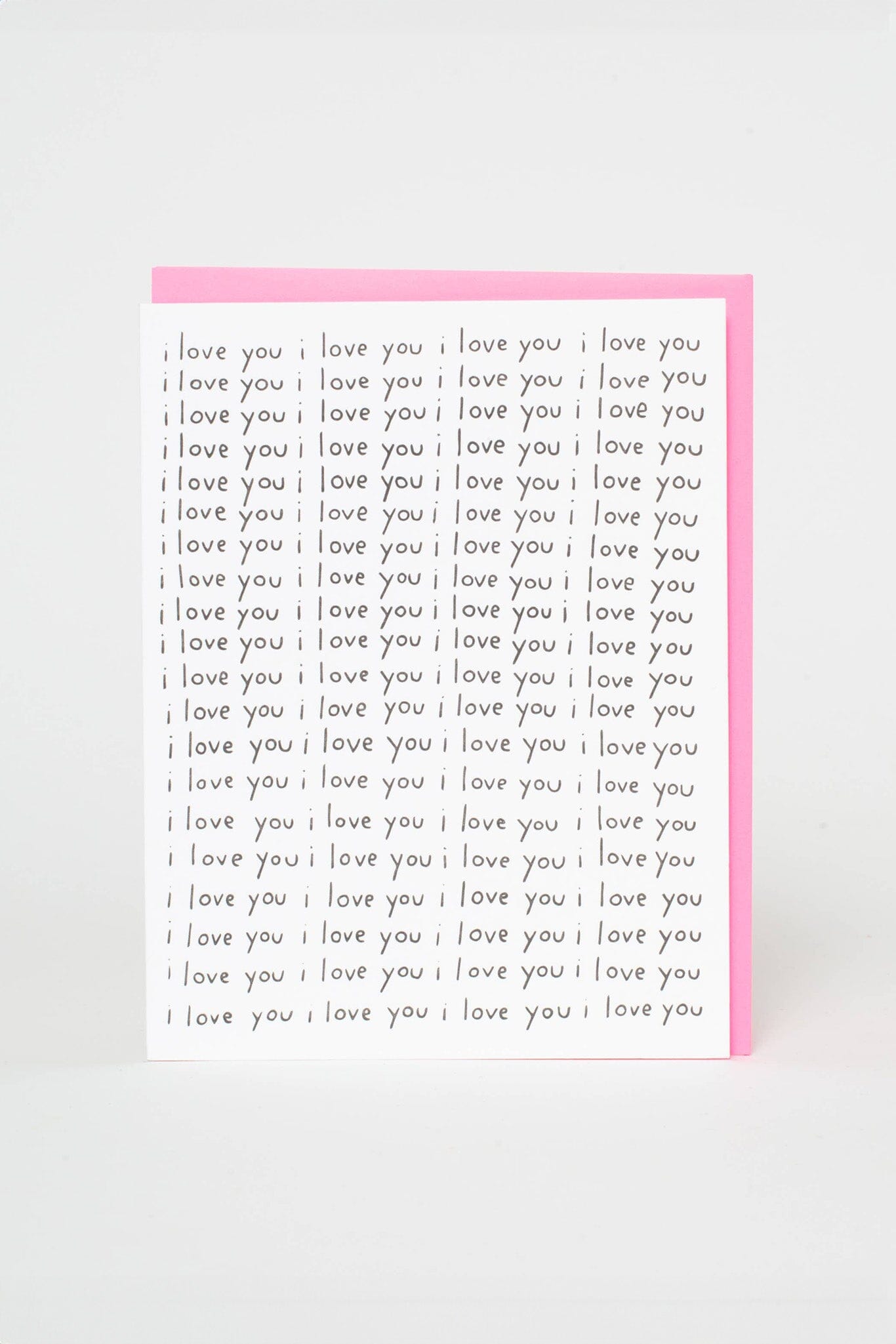 Egg press I love you greeting card